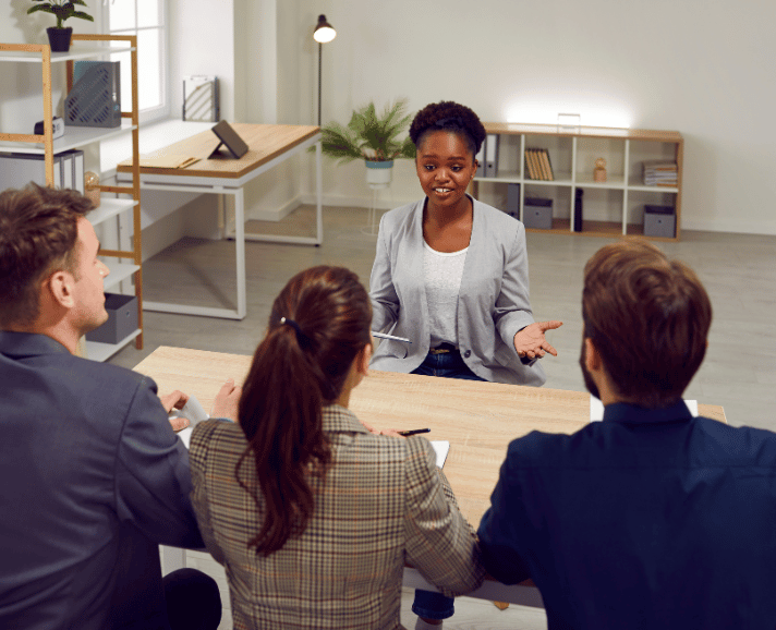 Unicorn Soft Labs Recruitment Agency Member interviewing candidates