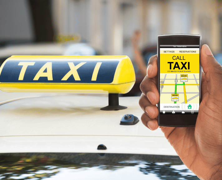 Unicorn Soft Labs Taxi Booking Application with taxi